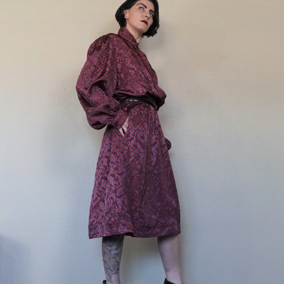 Talbots Red Shirt Dress - Picture 4 of 6